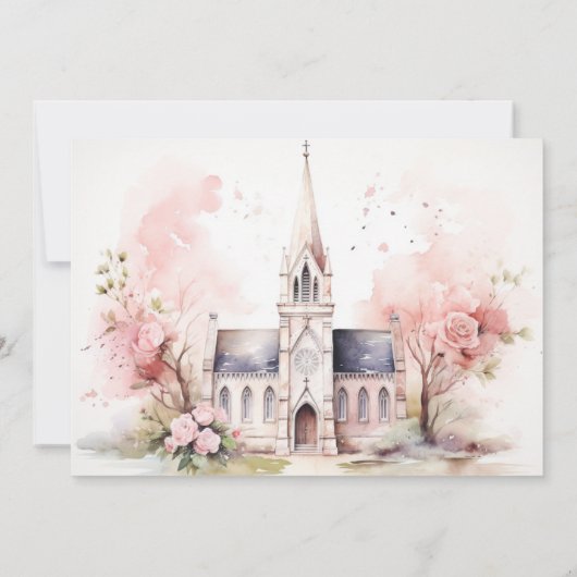 Traditioneel Kerk Thema Kaart (Achterkant)