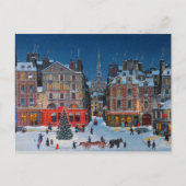 TRADITIONEEL KERSTMIS Winter Town Briefkaart (Voorkant)