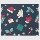 Traditioneel kerstpapier cadeaupapier (Vlak)