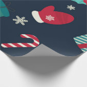 Traditioneel kerstpapier cadeaupapier (Hoek)