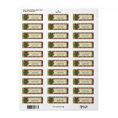 Traditioneel kerstretour label (Full Sheet)