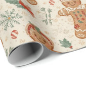 Traditioneel/klassiek kerstpapier cadeaupapier (Rol Hoek)