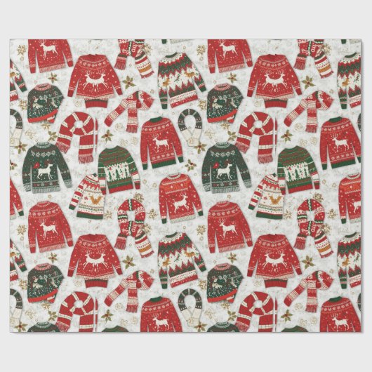 Traditioneel/klassiek kerstpapier cadeaupapier (Vlak)