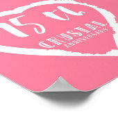 Traditioneel kristal ter gelegenheid van de 15e br poster (Hoek)