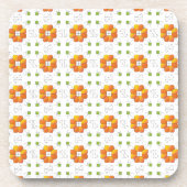 Traditioneel Lets ZUN-teken geometrisch ontwerp IX Bier Onderzetter (Voorkant)