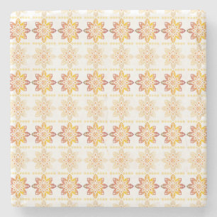 Traditioneel Lets ZUN-teken geometrisch ontwerp VI Stenen Onderzetter