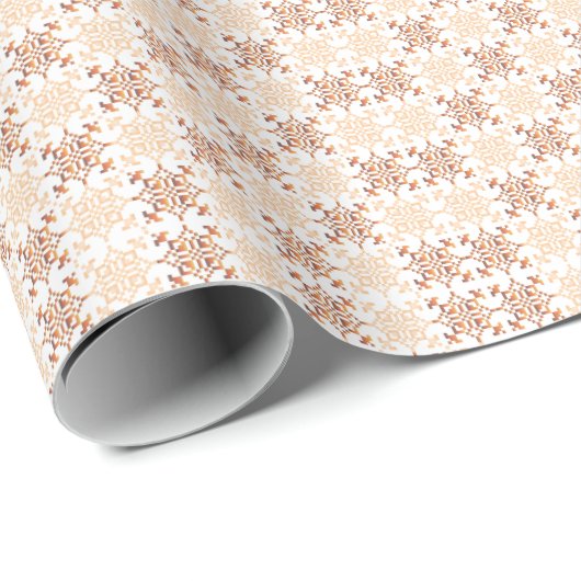 Traditioneel Lets ZUN-teken geometrisch patroon VI Cadeaupapier (Rol Hoek)