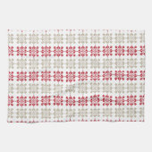 Traditioneel Lets ZUN-teken geometrisch patroon VI Theedoek (Horizontaal)