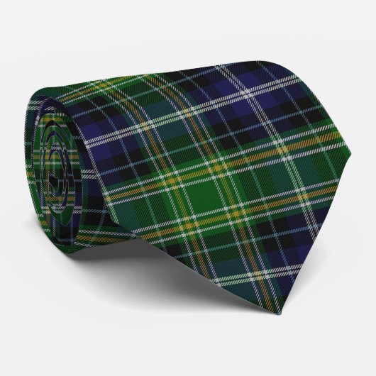 Traditioneel MacKellar Clan Tartan Stropdas (Opgerold)