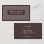 Traditioneel mannelijk professioneel Visitekaartje (Voorkant / Achterkant)