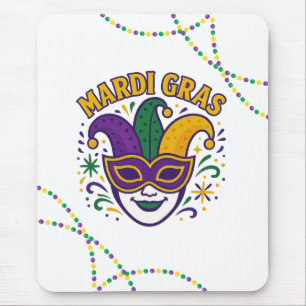 Traditioneel Mardi Gras gekleurd masker Muismat