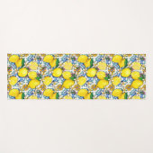 Traditioneel mediterraan patroon met leemons yogamat (Voorkant (horizontaal))