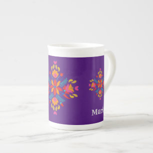 Traditioneel Mexicaans bloemmotief koffie Mok