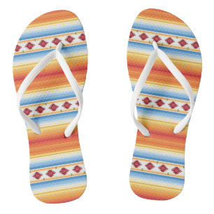 Traditioneel Mexicaans patroon van tapebak Teenslippers