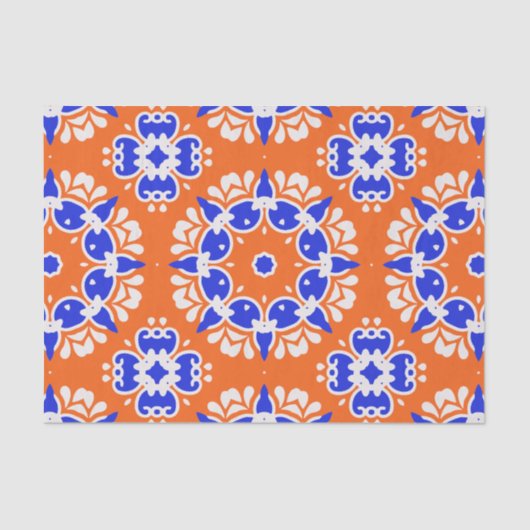 Traditioneel mozaïekpatroon voor etnische volksbew tissuepapier (Voorkant)