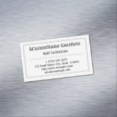 Traditioneel Nail Technicus Magnetisch Visitekaart Visitekaartje Magneet (Voorbeeld)