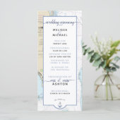 Traditioneel #Nautical Zuid #Florida #Wedding Programma (Staand voorkant)