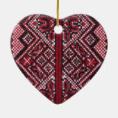 Traditioneel Oekraïens ontwerp Keramisch Ornament (Achterkant)