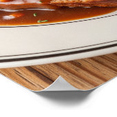 Traditioneel ontwerp van het gehaktbrood poster (Hoek)