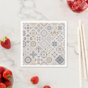 Traditioneel ornament Portugees en Spaans Boho Servet