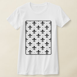 Traditioneel patroon koninklijke lelie t-shirt