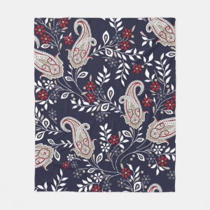 traditioneel patroon van Indiase paisley Fleece Deken