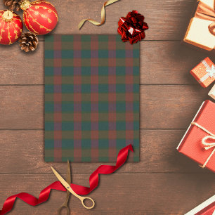 Traditioneel plaid/tartan vakantiepapier tissuepapier