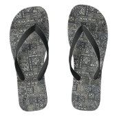 Traditioneel polynesiaans looppatroon teenslippers (Voetbed)