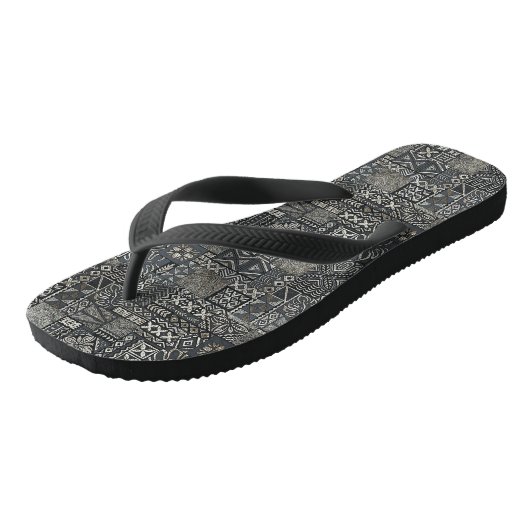 Traditioneel polynesiaans looppatroon teenslippers (Schuin)