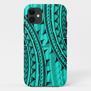 Traditioneel polynesiaans stamontwerp/tattoo iPhone 11 hoesje