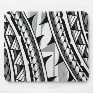 Traditioneel polynesiaans stamontwerp/tattoo muismat