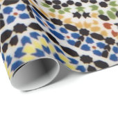 Traditioneel Portugees Azulejo Tile Pattern Cadeaupapier (Rol Hoek)