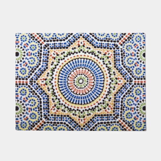 Traditioneel Portugees Azulejo Tile Pattern Deurmat (Voorkant)
