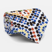 Traditioneel Portugees Azulejo Tile Pattern Stropdas (Opgerold)