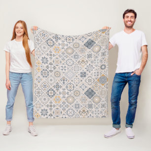 Traditioneel Portugees en Spaans Boho ornament Fleece Deken