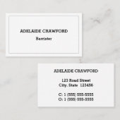 Traditioneel, , professioneel Visitekaartje (Voorkant / Achterkant)