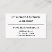 Traditioneel, professioneel Visitekaartje van de p (Voorkant)