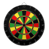 Traditioneel Rasta-dartboard Dartbord (Voorkant)