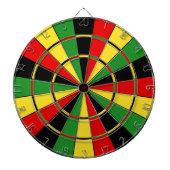 Traditioneel Rasta-dartboard Dartbord (Voorkant)