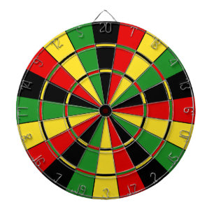 Traditioneel Rasta-dartboard Dartbord