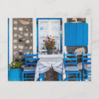 Traditioneel restaurant Oia Santorini Griekenland