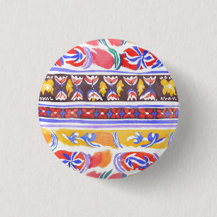 traditioneel Roemeens decor Ronde Button 3,2 Cm
