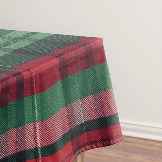Traditioneel rood groen plaid tartan tafelkleed (Voorbeeld)