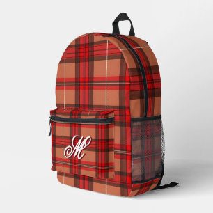 Traditioneel rood Plaid Tartan trendy Collectie Bedrukte Rugzak