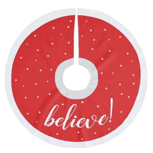 Traditioneel rood wit geloof Kerstmis Kerstboom Rok (Voorkant)