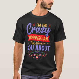 Traditioneel Rosemaling Noorwegen Ontwerp voor een T-shirt
