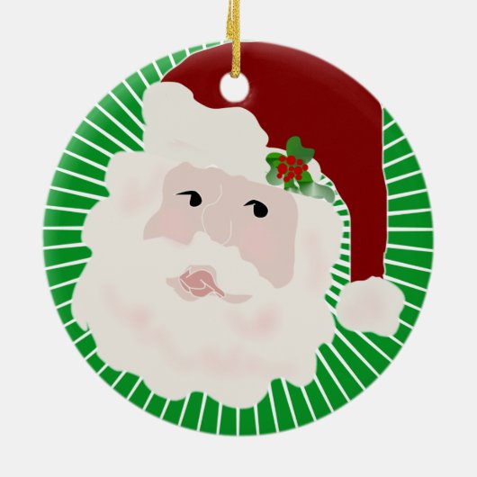 Traditioneel Santa Keepsake Ornament (Achterkant)