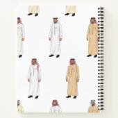 Traditioneel Saoedi-Arabisch mannengewand Notitieboek (Achterkant)