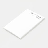 Traditioneel Schoon Eenvoudig Wit Minimalistisch Post-it® Notes (Schuin)