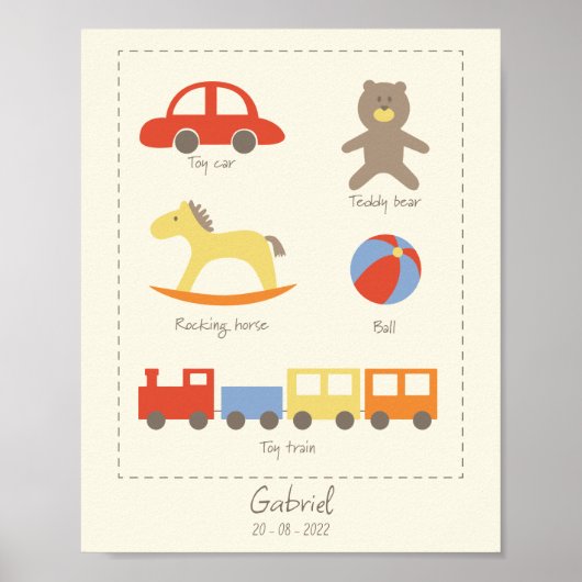 Traditioneel speelgoed - Poster (Voorkant)